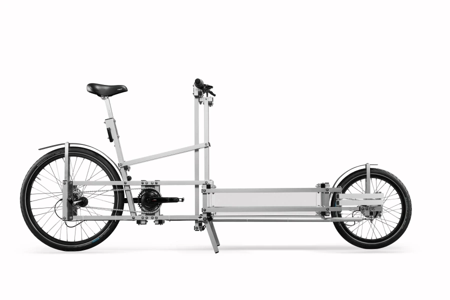 XYZ BIKE - Biporteur (Motorisation électrique, Noir mat RAL 9005, Dibond noir (standard), Aucun)
